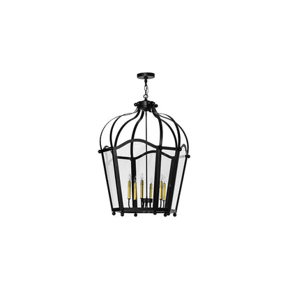 Citadel 6 Light 33" Wide Taper Candle Pendant