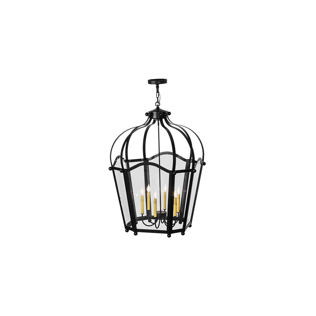 Citadel 6 Light 33" Wide Taper Candle Pendant