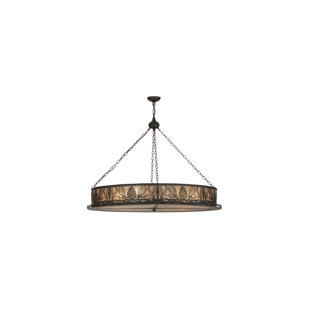 Mountain Pine 8 Light 48" Wide Suspension Pendant