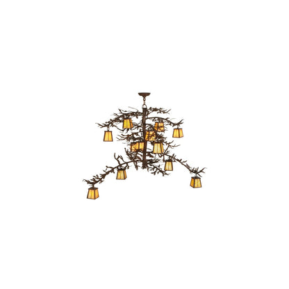 Pine Branch Valley View 12 Light 42" Wide Chandelier