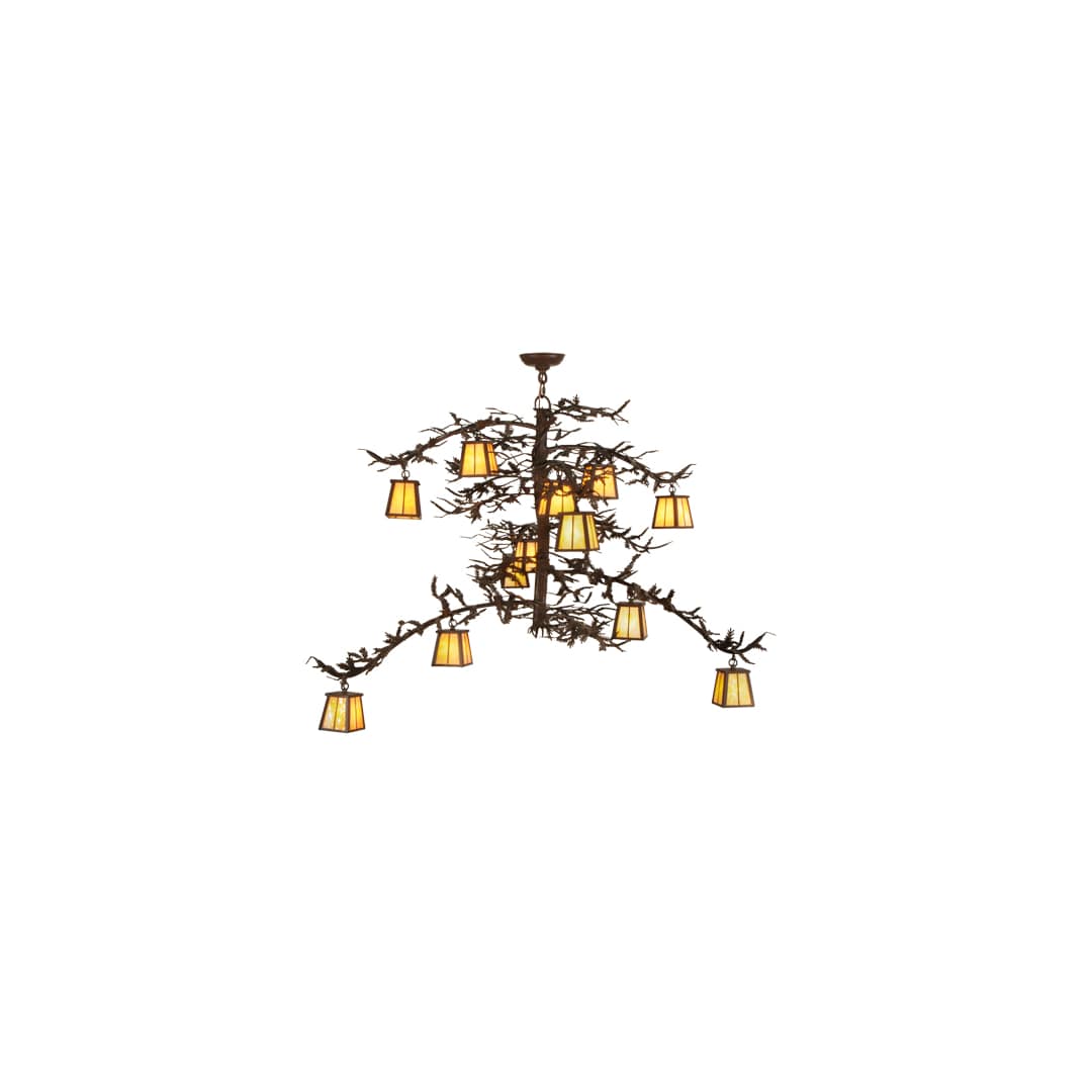 Pine Branch Valley View 12 Light 42" Wide Chandelier