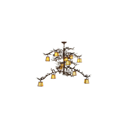 Pine Branch Valley View 12 Light 42" Wide Chandelier