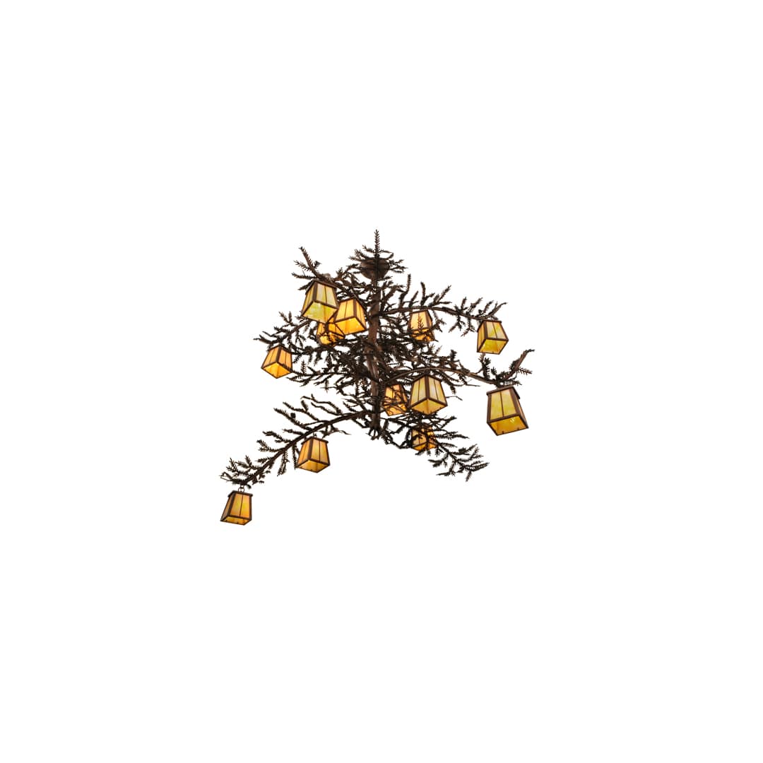 Pine Branch Valley View 12 Light 42" Wide Chandelier