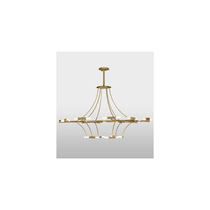ISON 36 Light 87" Wide Ring Chandelier