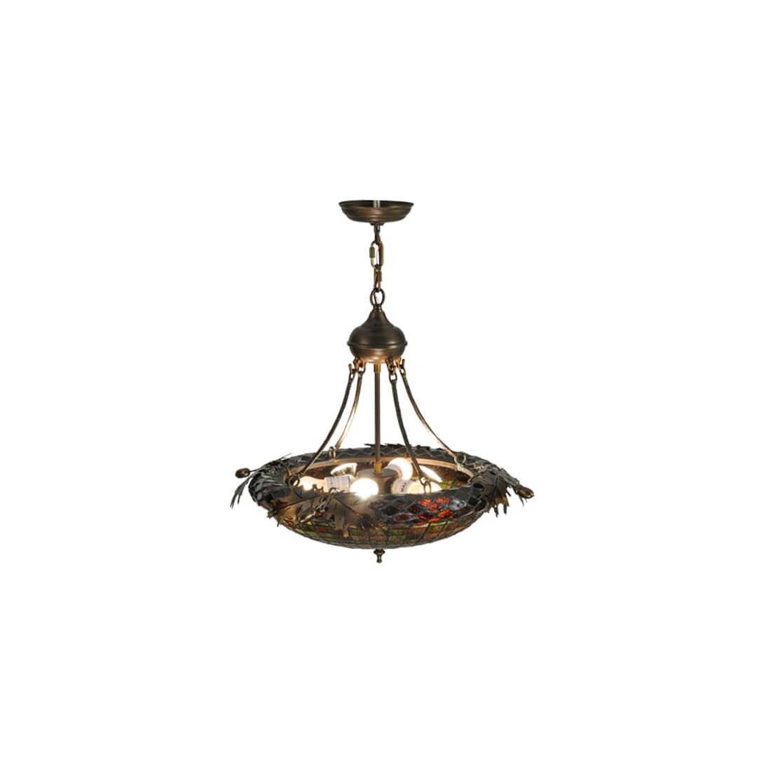 Greenbriar Oak 3 Light 23" Wide Pendant