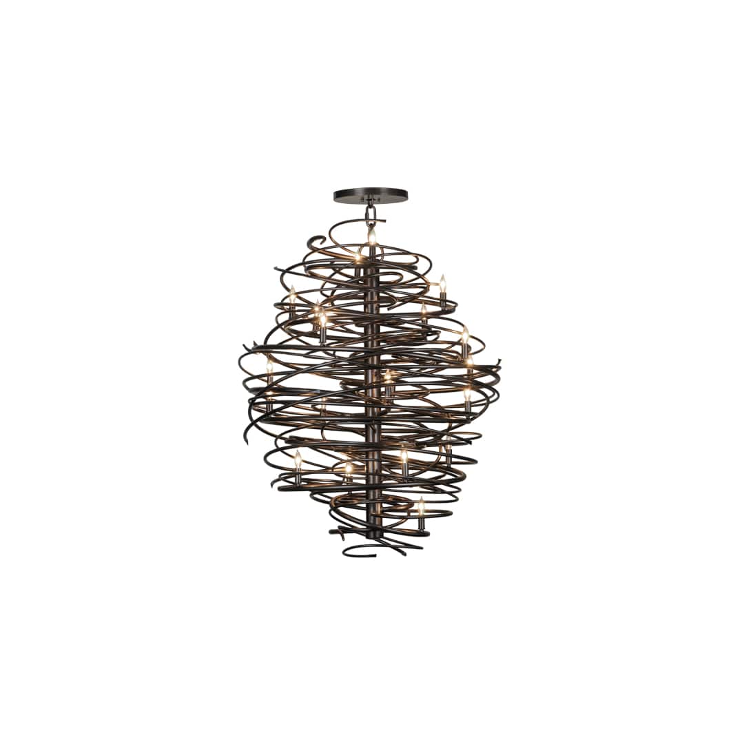 Cyclone 20 Light 42" Wide Candle Style Chandelier