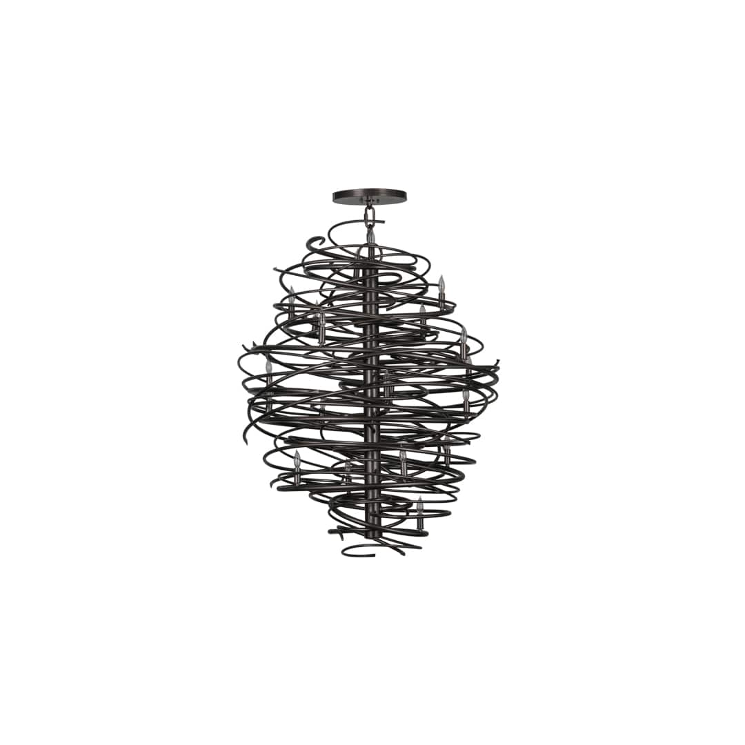 Cyclone 20 Light 42" Wide Candle Style Chandelier