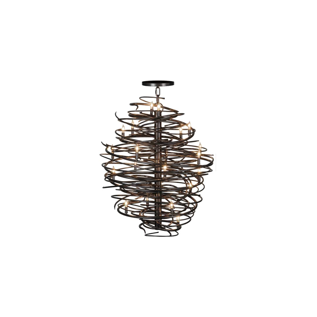 Cyclone 20 Light 42" Wide Candle Style Chandelier