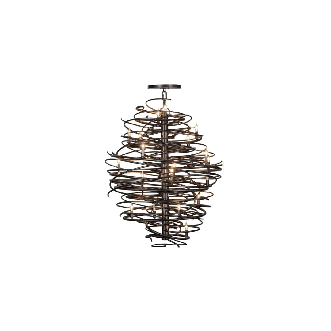 Cyclone 20 Light 42" Wide Candle Style Chandelier