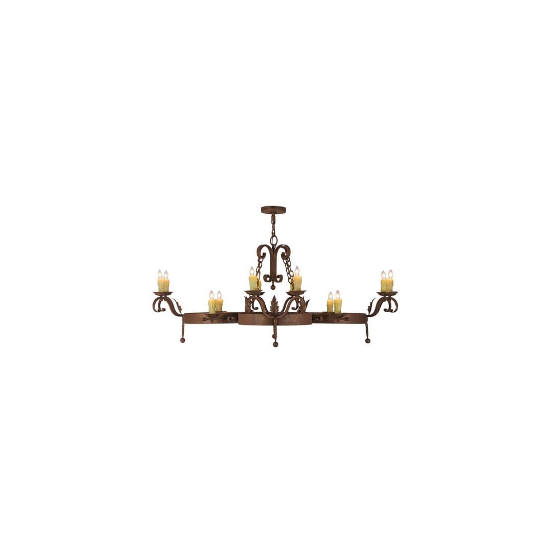 Andorra 12 Light 60" Wide Taper Candle Style Chandelier