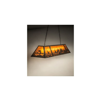 Leaping Trout 9 Light 17" Wide Linear Pendant