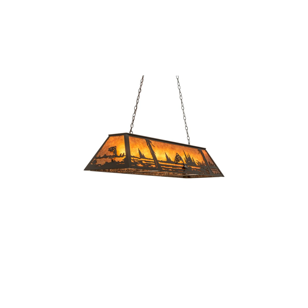 Leaping Trout 9 Light 17" Wide Linear Pendant