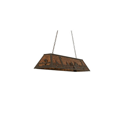 Leaping Trout 9 Light 17" Wide Linear Pendant