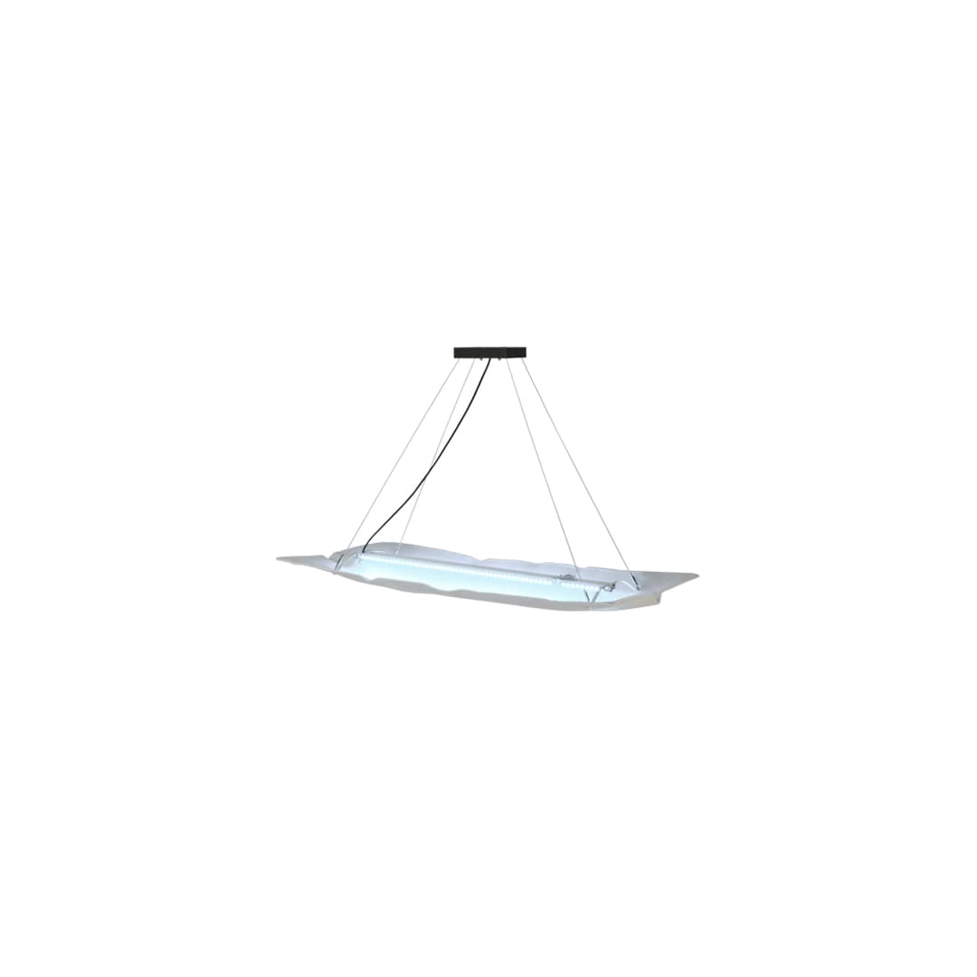 Linne 24" Wide Abstract Linear Pendant