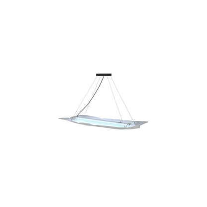 Linne 24" Wide Abstract Linear Pendant