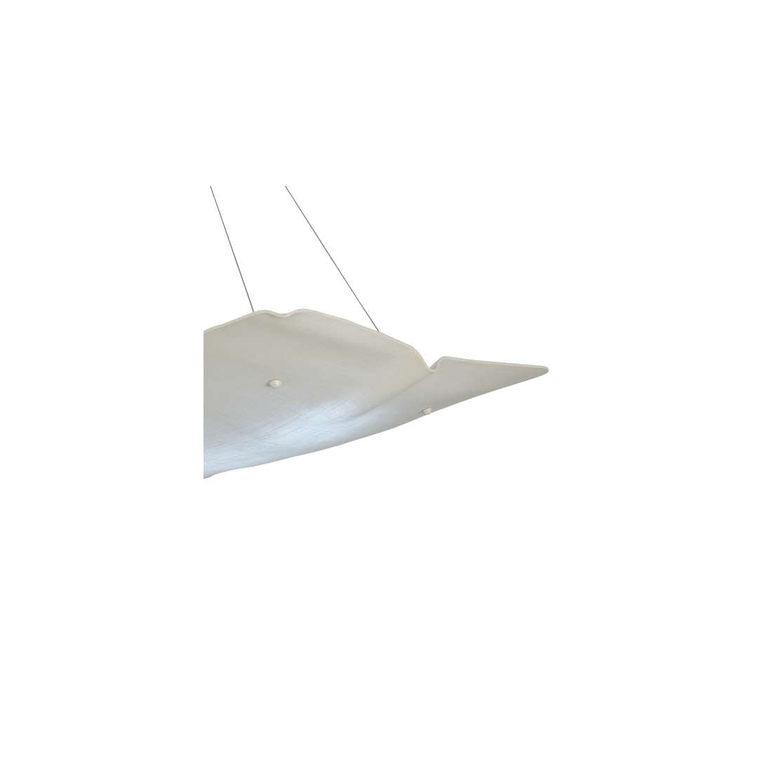 Linne 24" Wide Abstract Linear Pendant