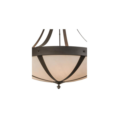 Urban 6 Light 42" Wide Semi-Flush Bowl Ceiling Fixture