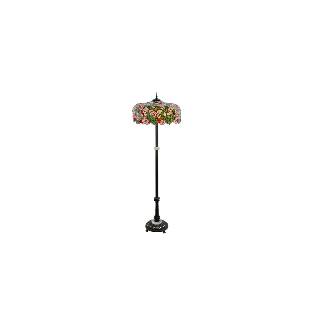 Tiffany 3 Light 62" Tall Buffet Floor Lamp