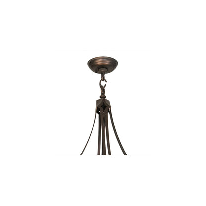 Fleur-de-lis 10 Light 57" Wide Pendant