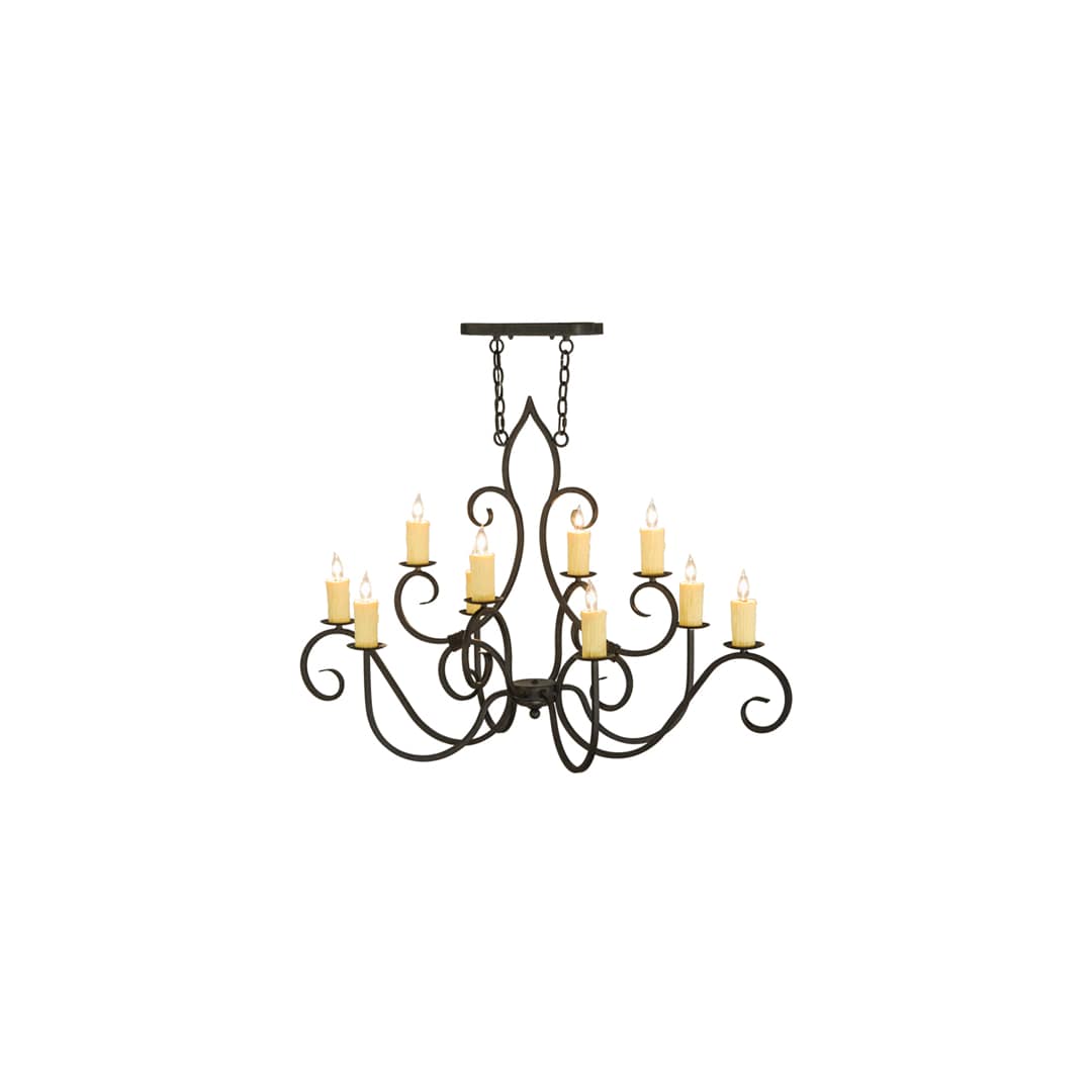 Clifton 10 Light 28" Wide Taper Candle Style Chandelier