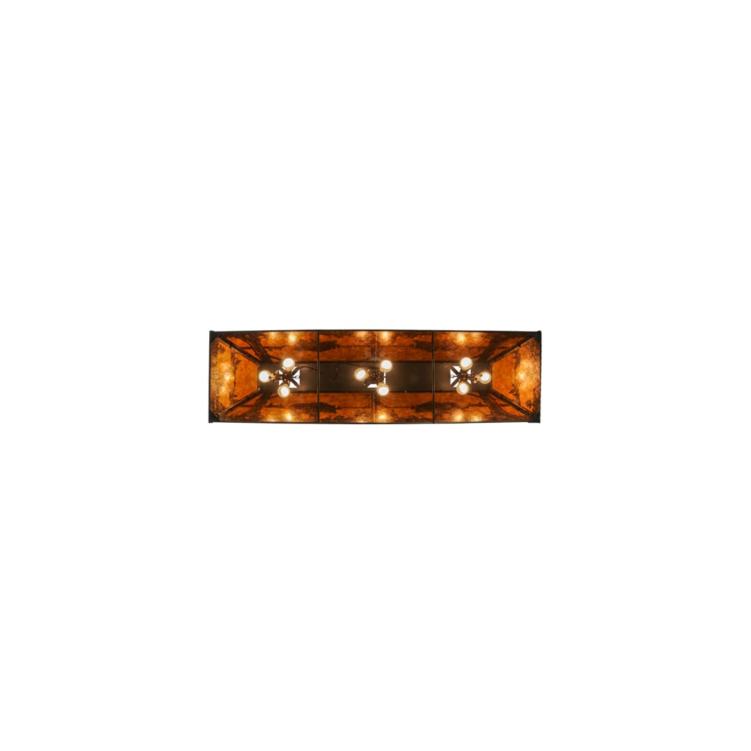 Bear at Lake 9 Light 17" Wide Linear Pendant