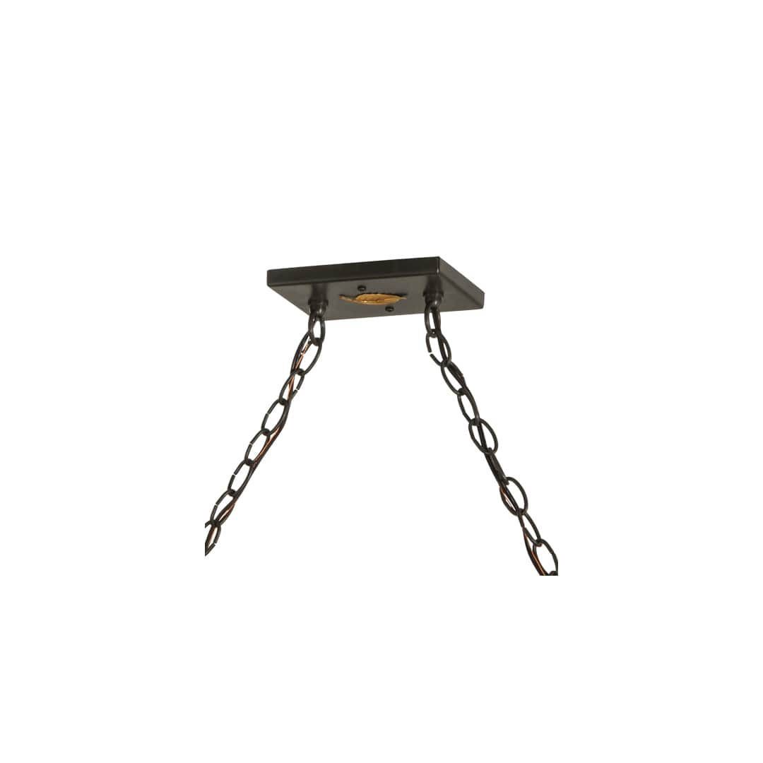 Bear at Lake 9 Light 17" Wide Linear Pendant