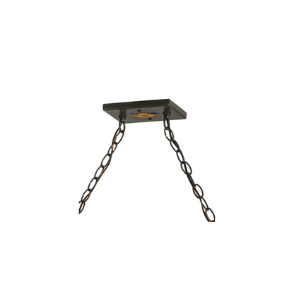 Bear at Lake 9 Light 17" Wide Linear Pendant