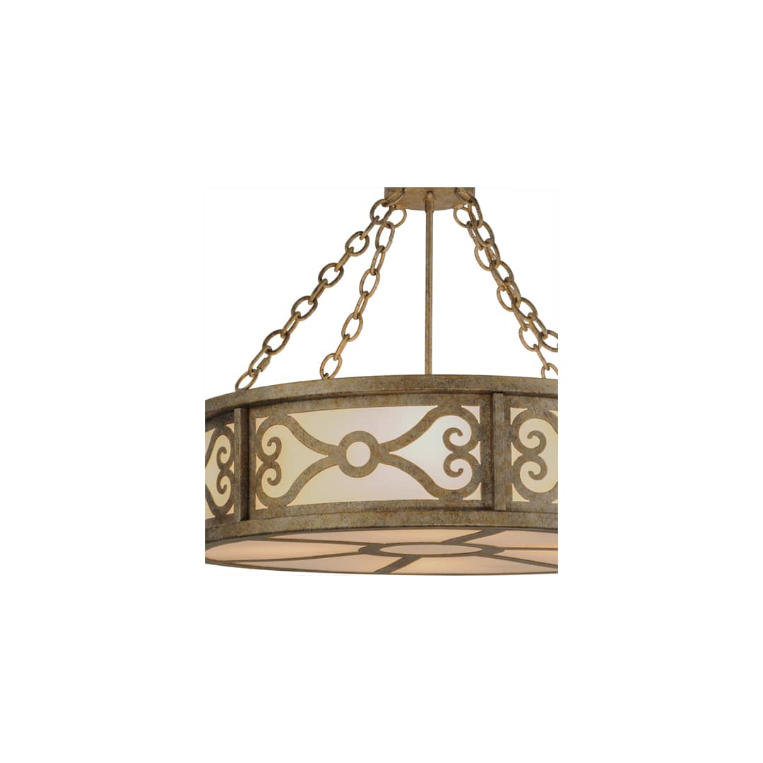Donya 4 Light 26" Wide Semi-Flush Drum Ceiling Fixture - Corinth Finish