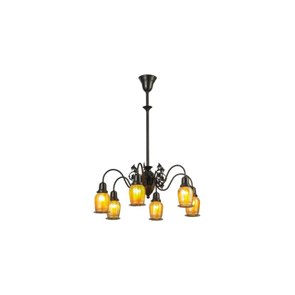 Favrile 6 Light 28" Wide Chandelier