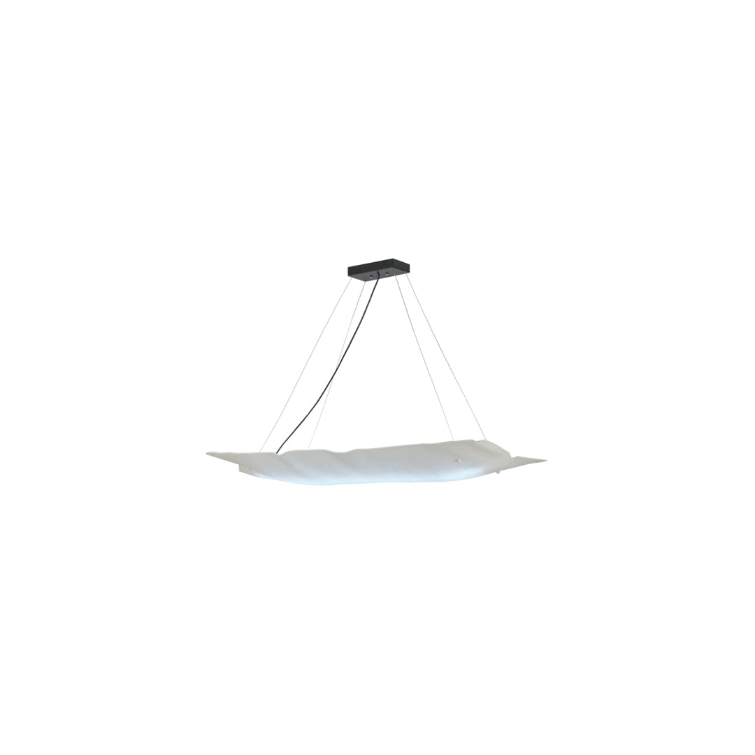 Linne 24" Wide Abstract Linear Pendant