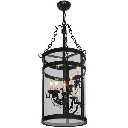 Cilindro 11 Light 15" Wide Taper Candle Pendant