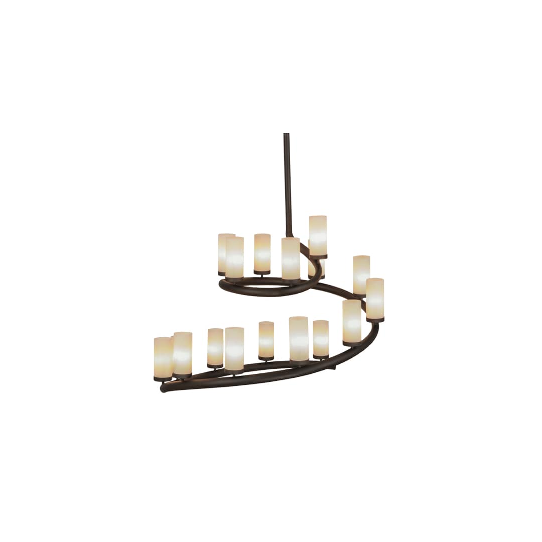 French Horn 17 Light 60" Wide Chandelier