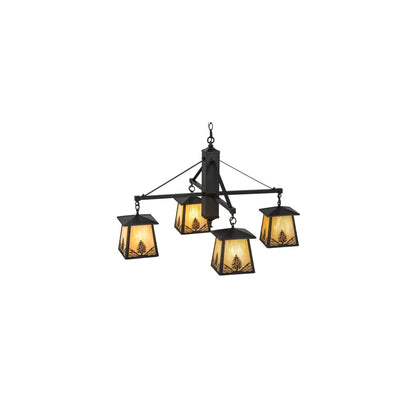 Mountain Pine 4 Light 38" Wide Chandelier