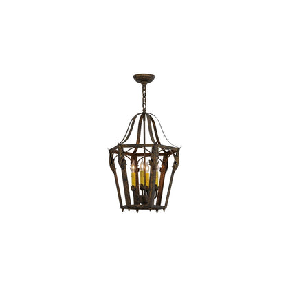 Acacia 4 Light 17" Wide Taper Candle Pendant