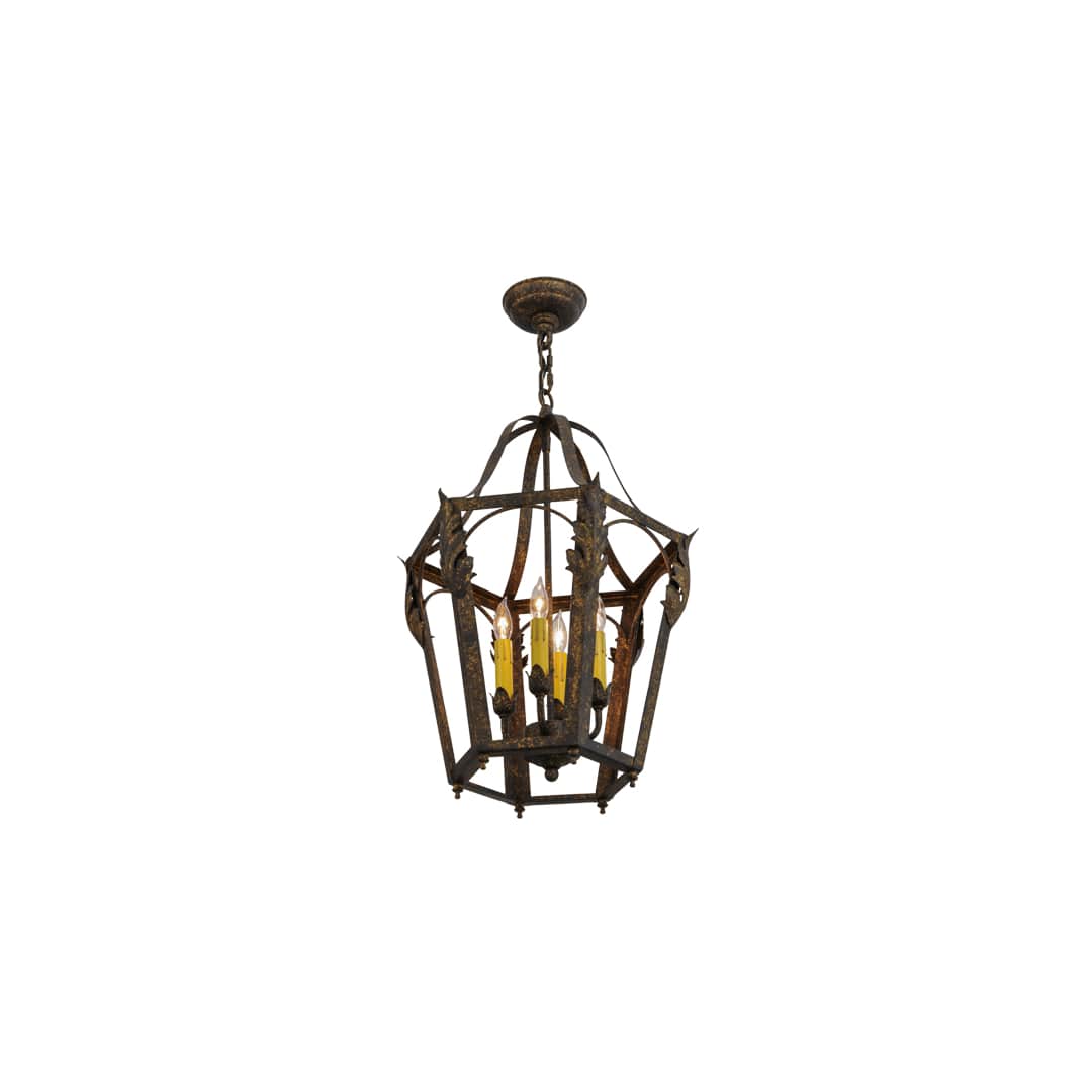 Acacia 4 Light 17" Wide Taper Candle Pendant
