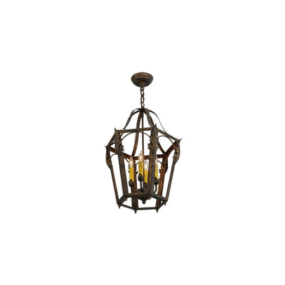 Acacia 4 Light 17" Wide Taper Candle Pendant