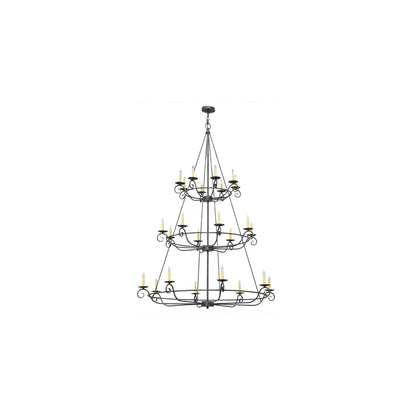 Estrella 24 Light 60" Wide Taper Candle Style Chandelier
