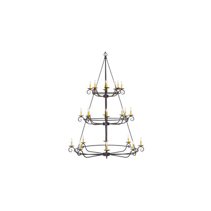 Estrella 24 Light 60" Wide Taper Candle Style Chandelier
