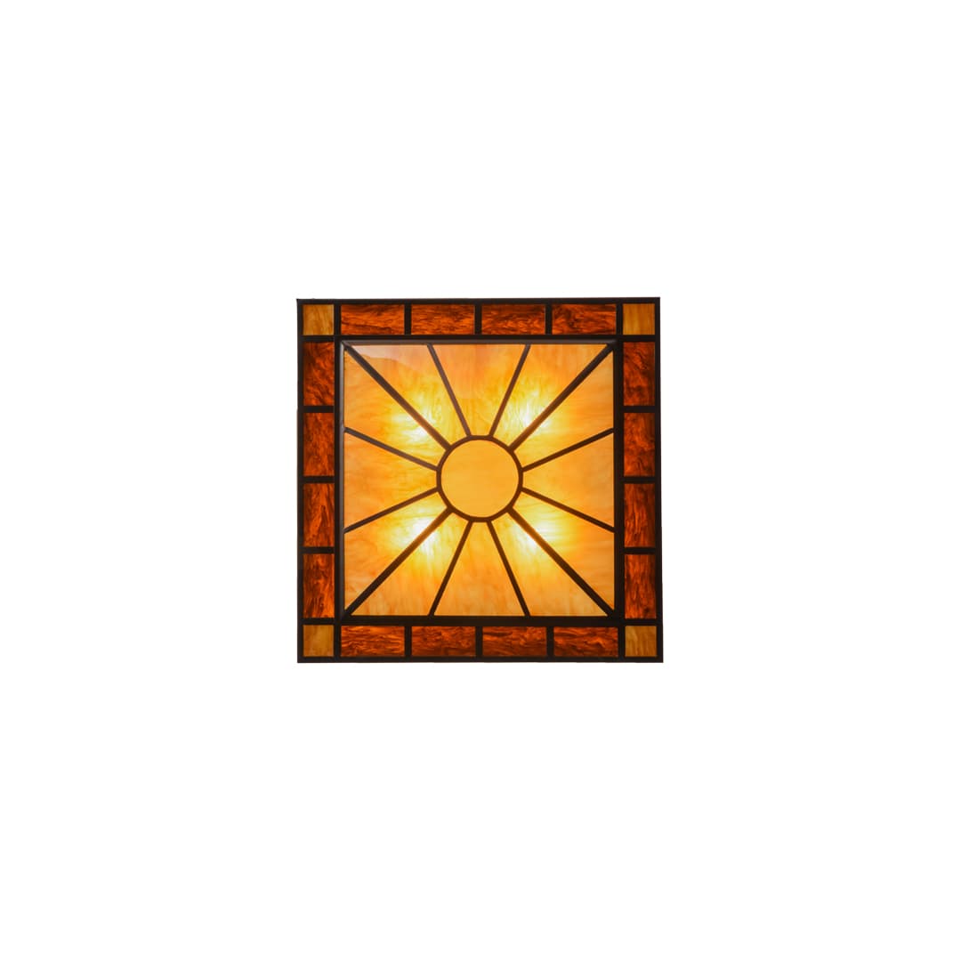 Zuvan Prime 4 Light 34" Wide Semi-Flush Square Ceiling Fixture