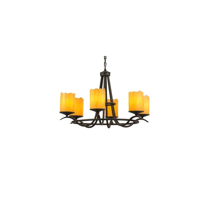 Octavia 6 Light 39" Wide Pillar Candle Ring Chandelier