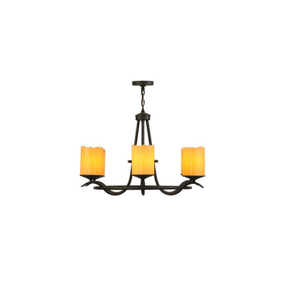 Octavia 6 Light 39" Wide Pillar Candle Ring Chandelier