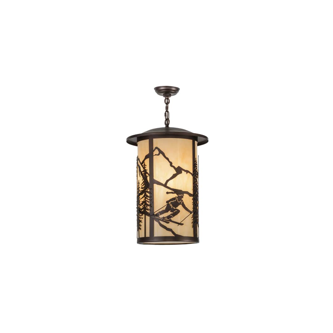 Fulton Skier 3 Light 16" Wide Pendant
