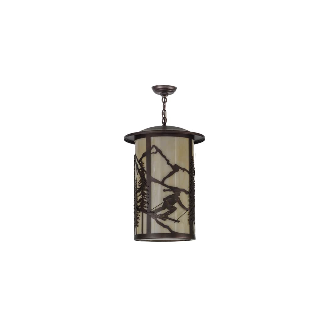 Fulton Skier 3 Light 16" Wide Pendant