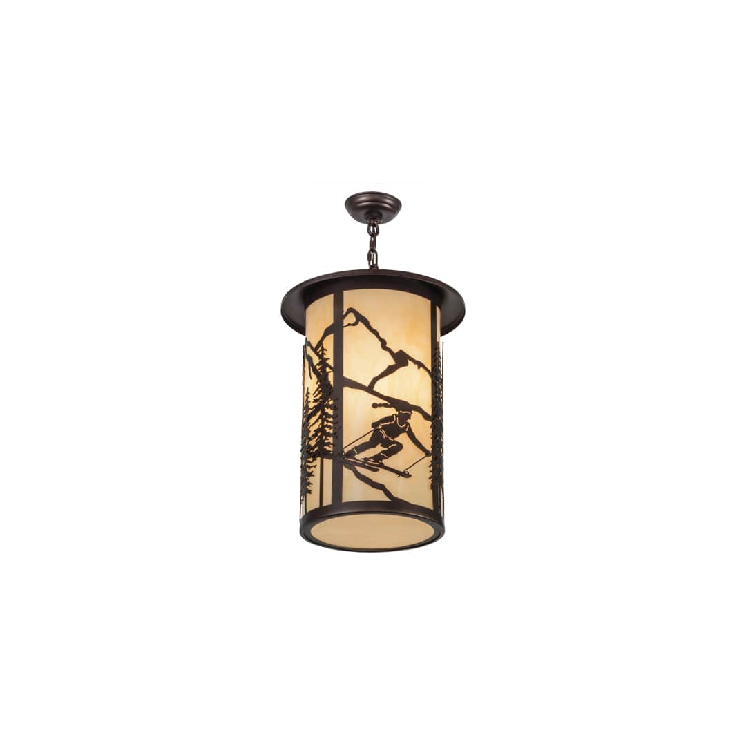 Fulton Skier 3 Light 16" Wide Pendant
