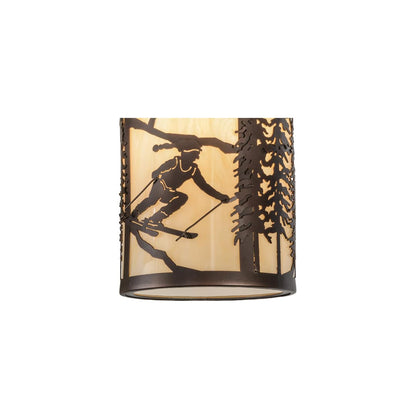 Fulton Skier 3 Light 16" Wide Pendant