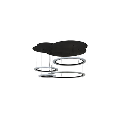 Anillo 84" Wide Abstract Multi Light Pendant