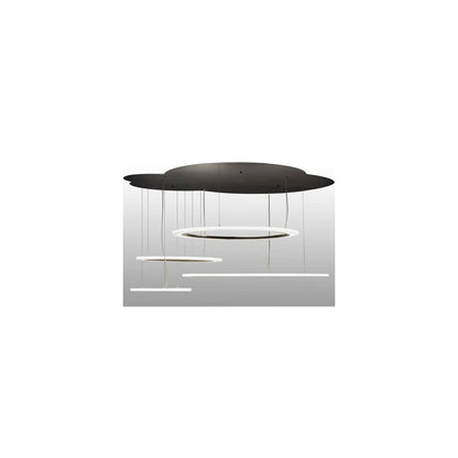 Anillo 84" Wide Abstract Multi Light Pendant