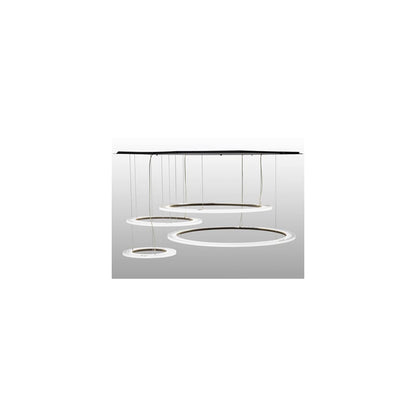 Anillo 84" Wide Abstract Multi Light Pendant