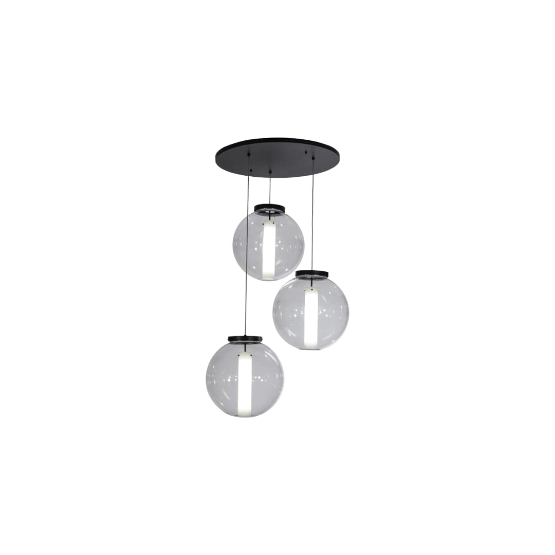 Cilindro 3 Light 34" Wide Multi Light Pendant