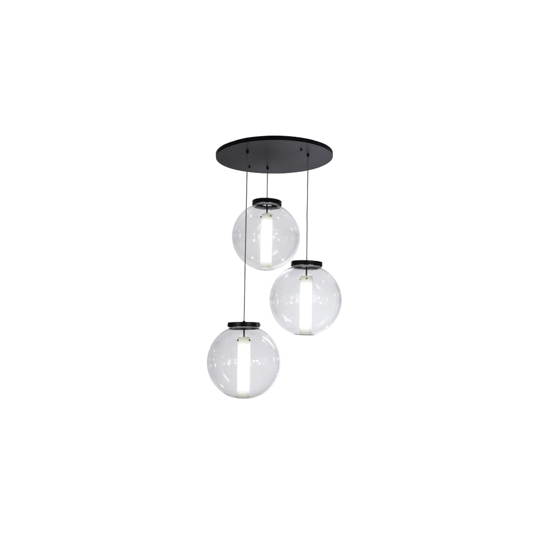 Cilindro 3 Light 34" Wide Multi Light Pendant